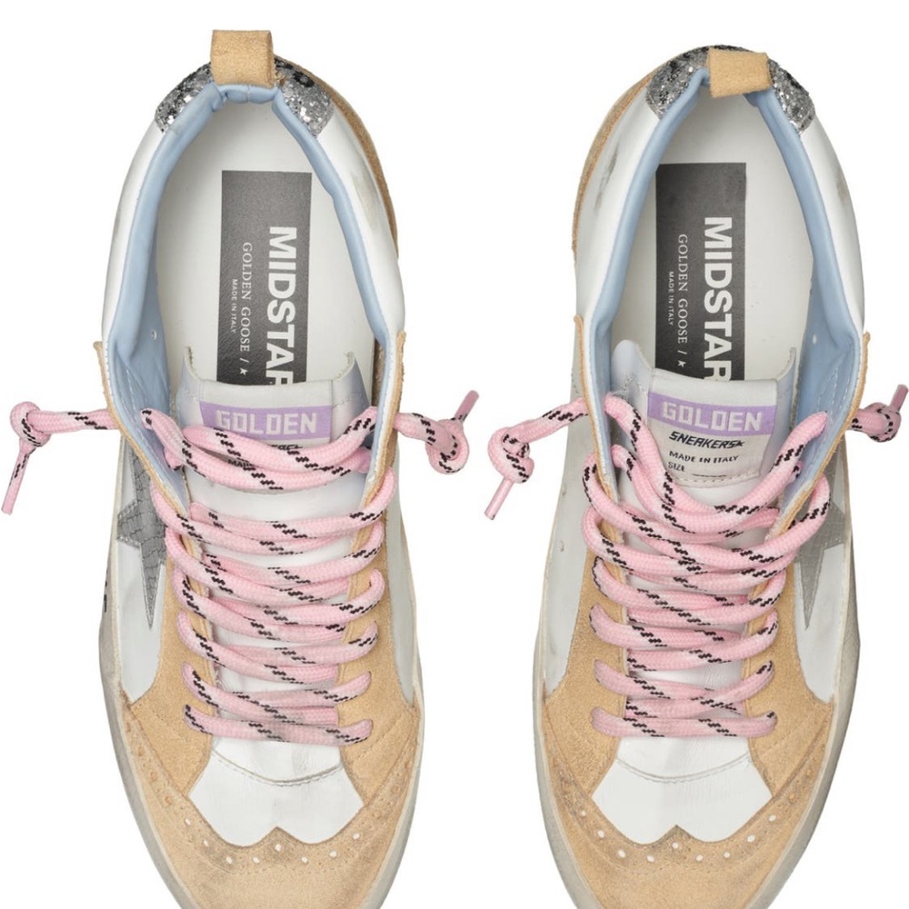 PRICE DROP!!  EUC Golden Goose Mid Star Made With Love, sneaker. Size 39.